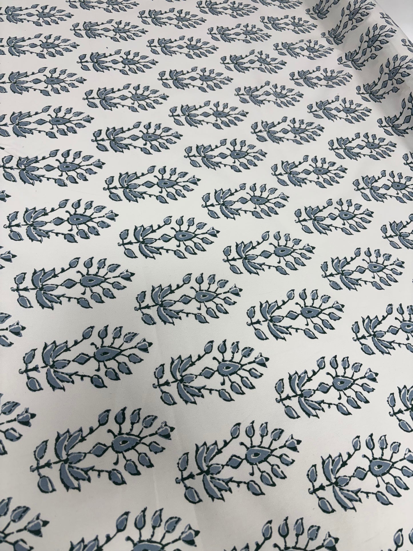 Blue floral, 2.5 yards