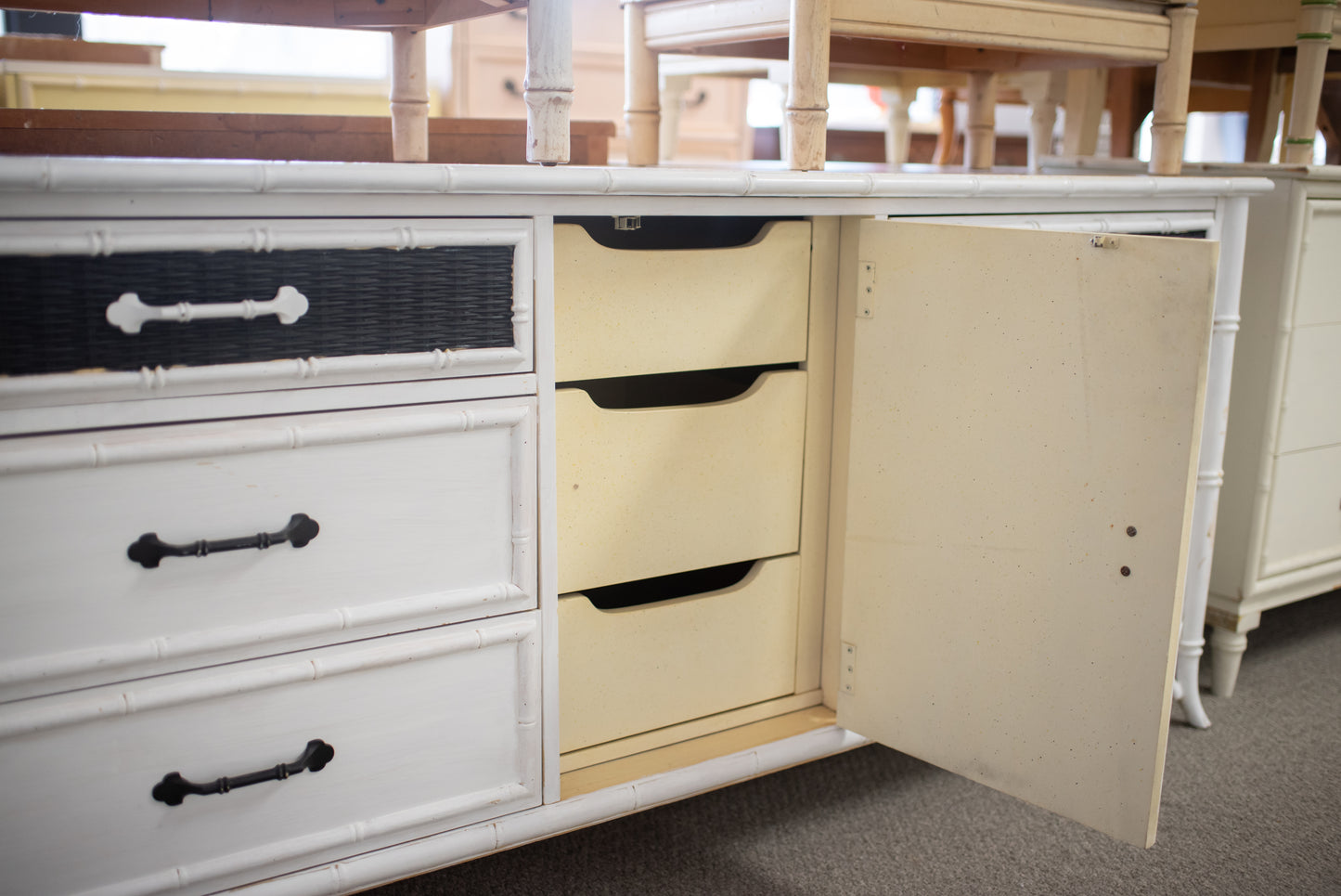 Faux Bamboo Dresser lacquered any color