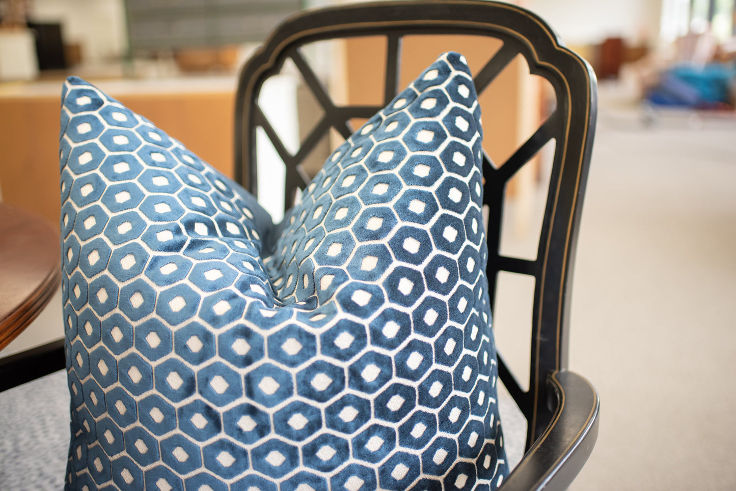 Coral chenille pillow