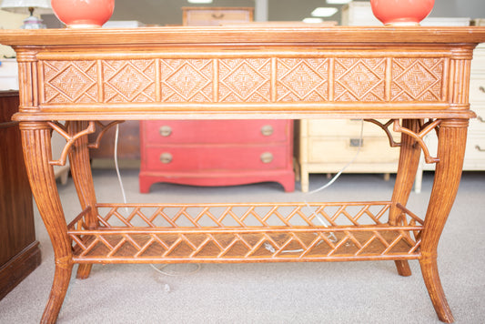 Rattan Console Table