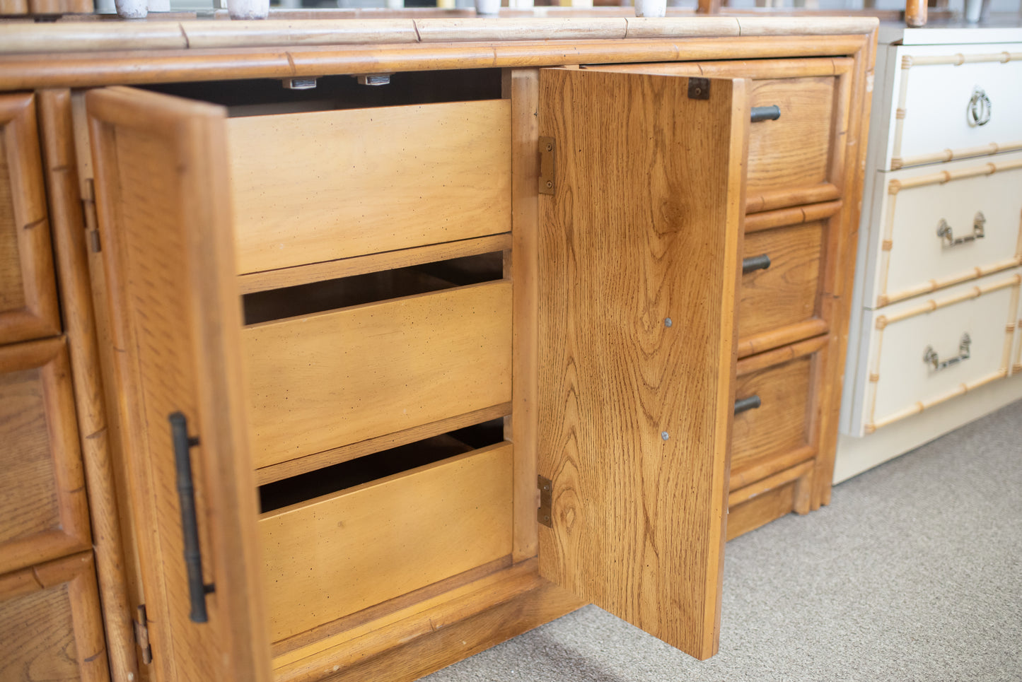 Faux Bamboo Lea Dresser lacquered any color