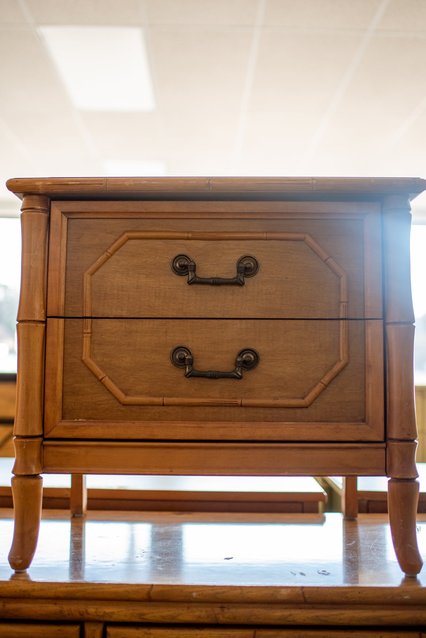 Faux Bamboo Broyhill Nightstands lacquered any color