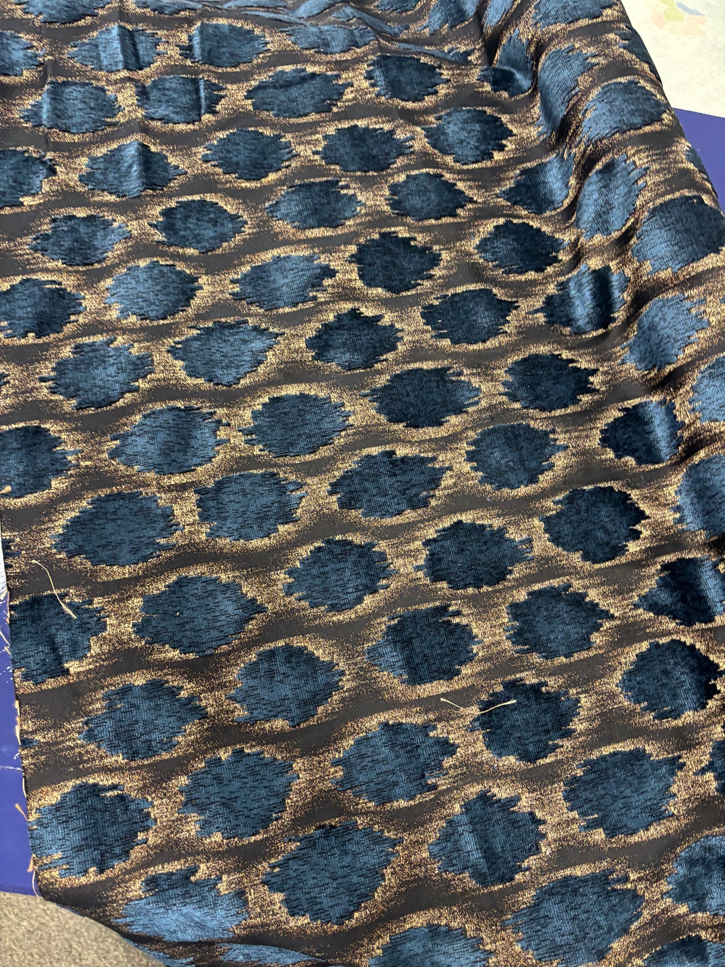 Zoffany, ikat spot fabric, 1 yard