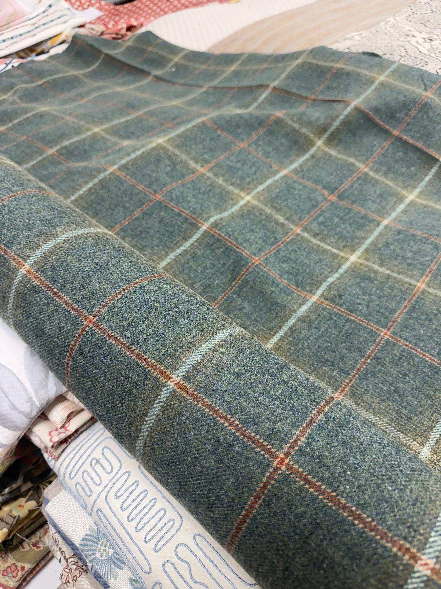Ralph Lauren, Wool Plaid, Denis Tattersall, By The Yard