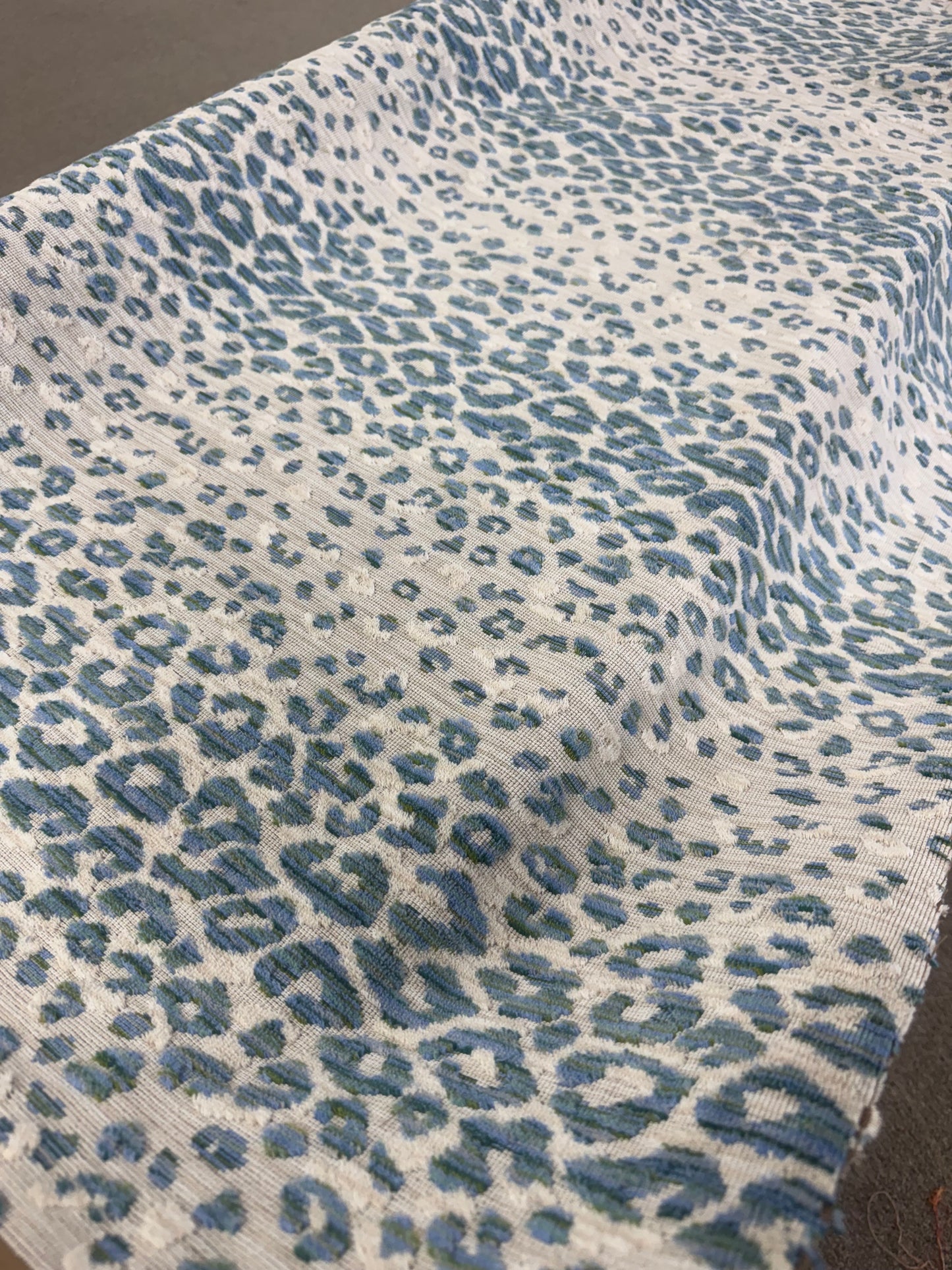 Blue and Green animal print 1.7 Yards