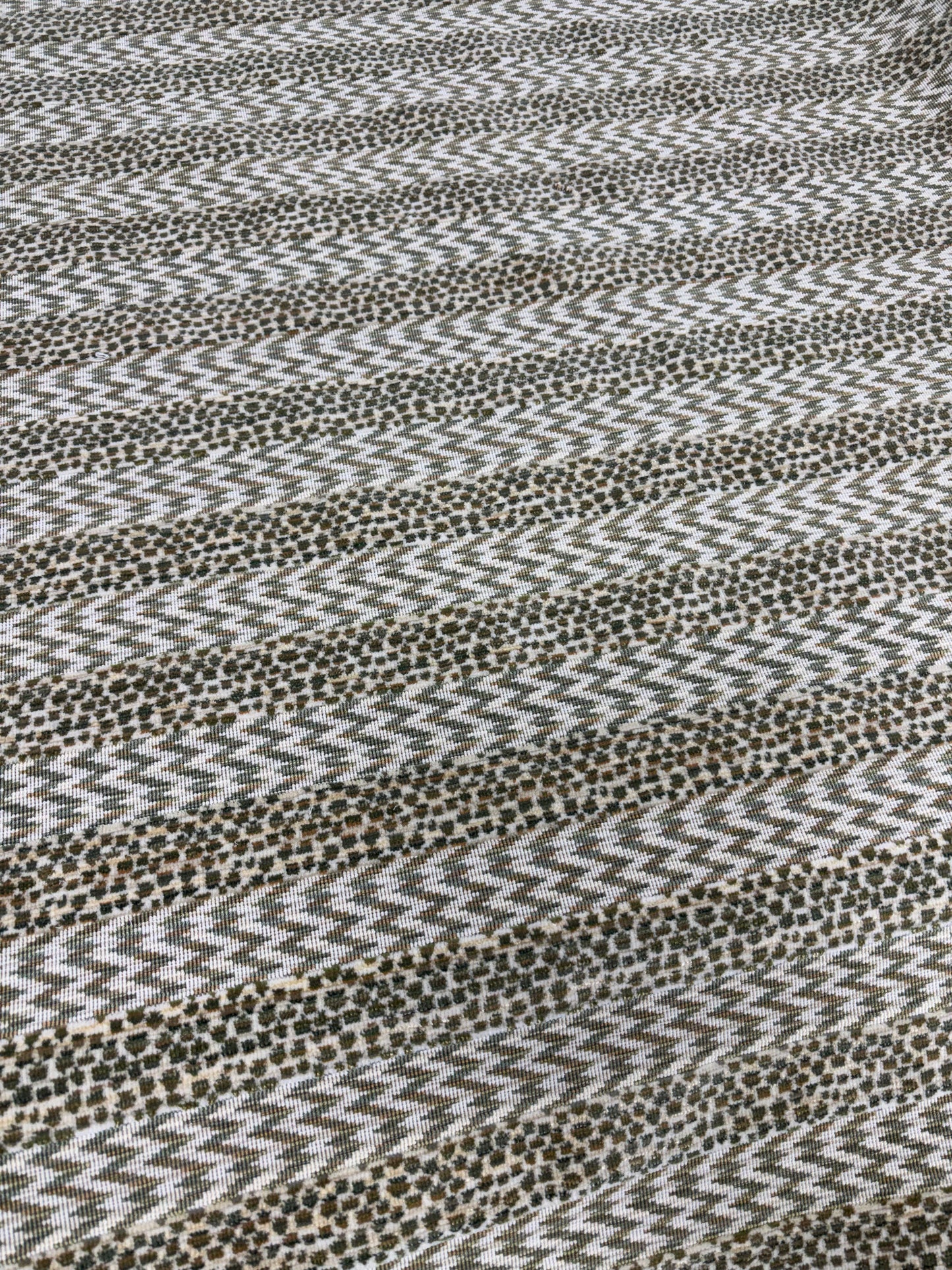 Suzanne Tucker, ocelot, green, by the yard