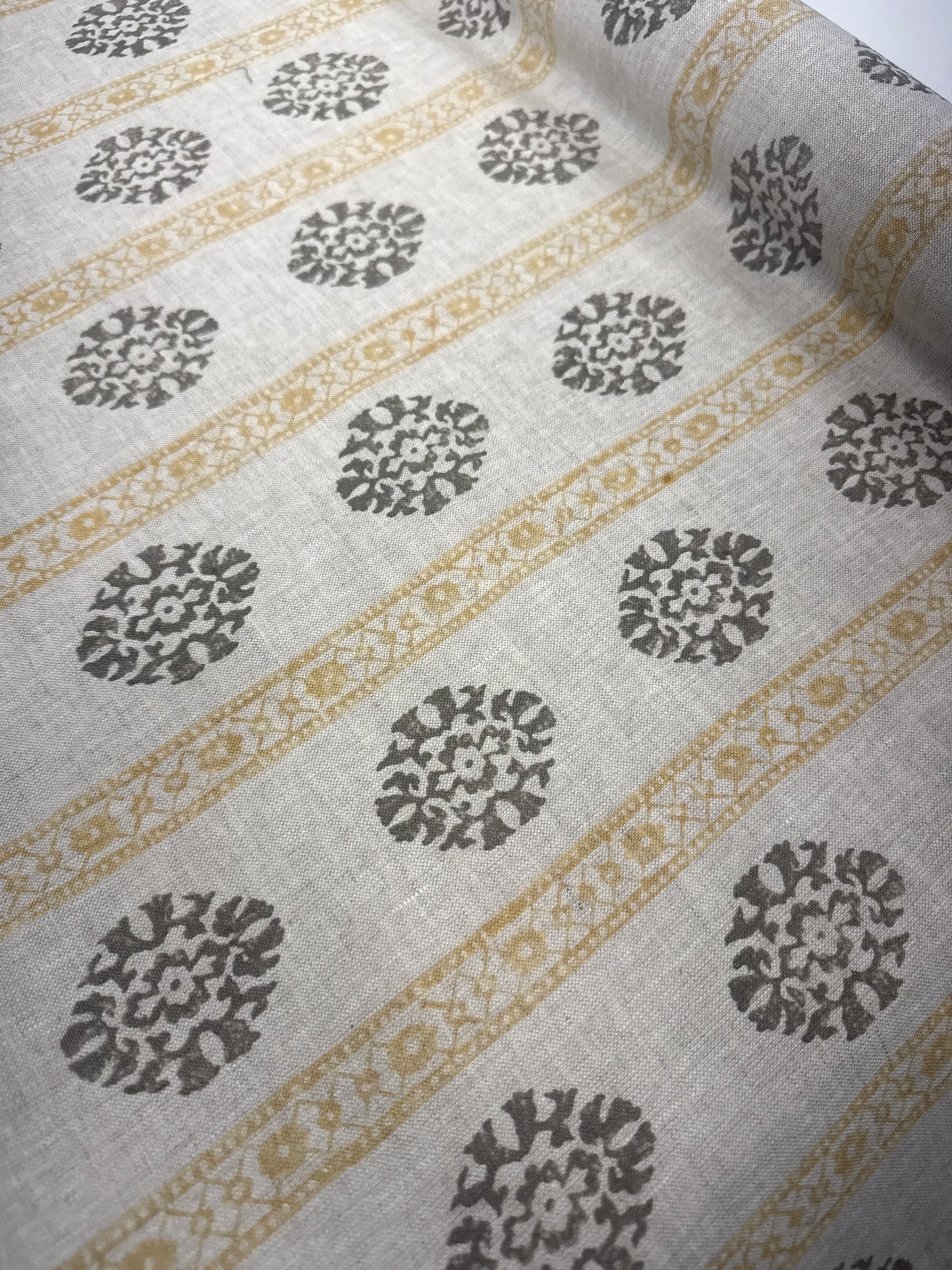 GP & J Baker Alma Ochre/Mole, 1 yard