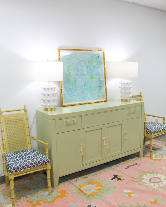 Green lacquered chest