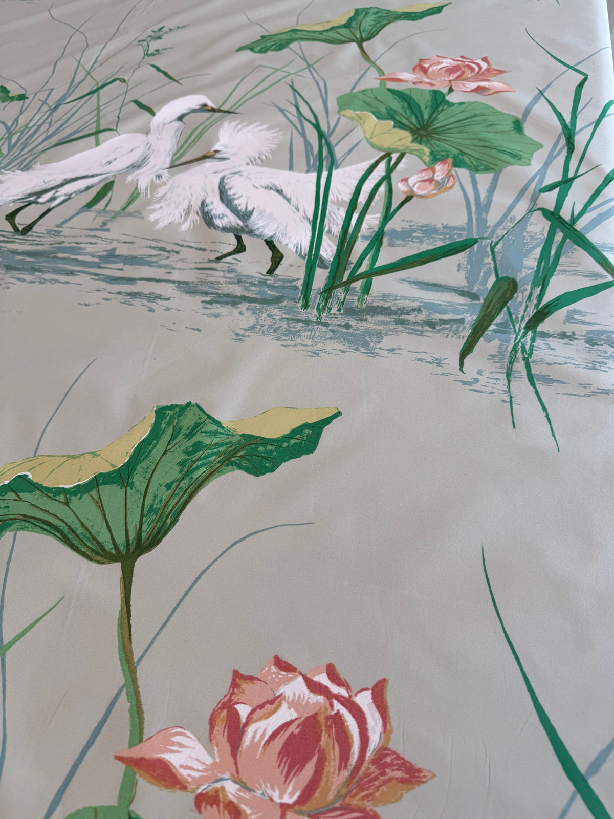 Dorothy Draper Snowy Egret Mint 3.5 Yards