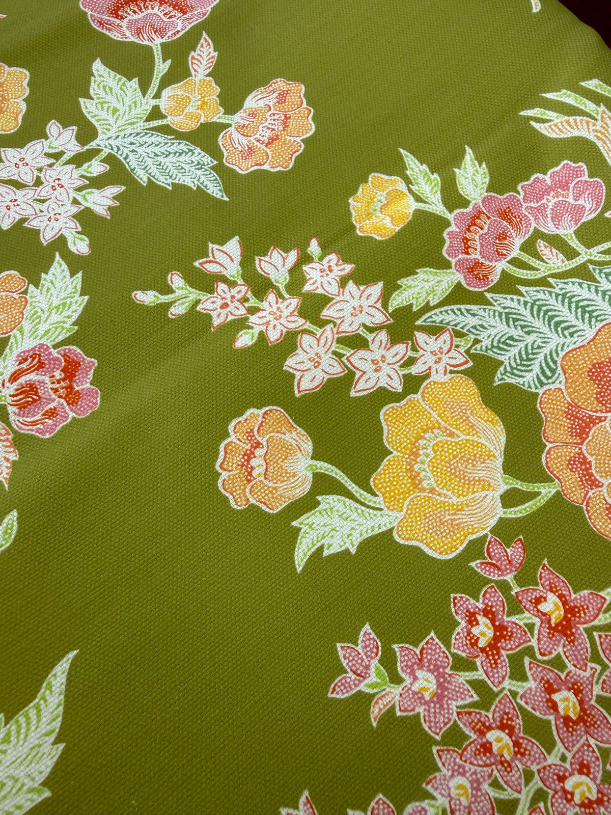 Quadrille Macao II Jungle Green Multi 1 Yards