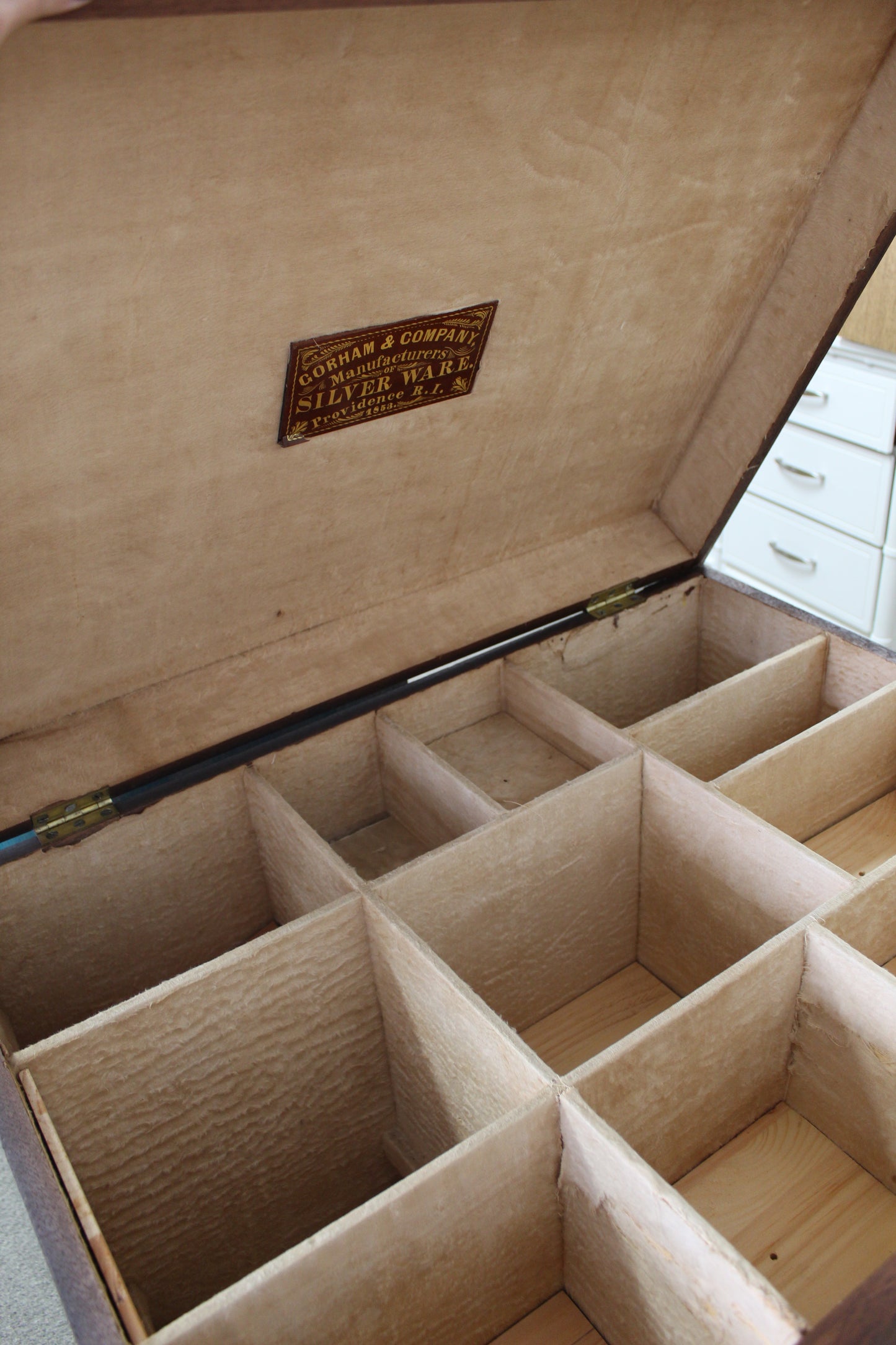 Antique Campaign Gorham & Company Silver chest