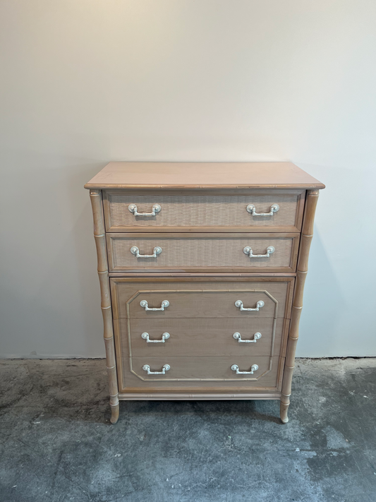 Faux Bamboo Tallboy by Broyhill