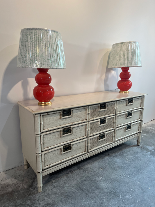 Faux Bamboo Dresser lacquered any color