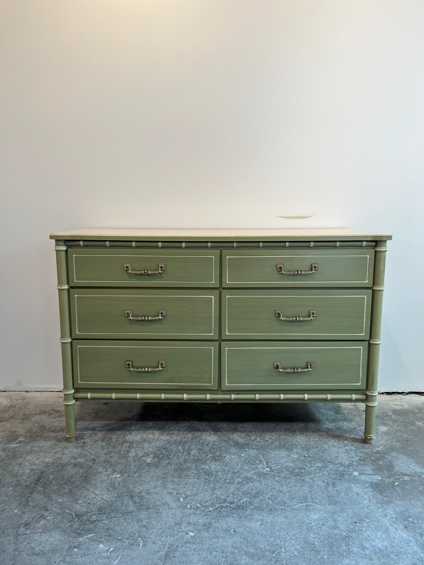 Faux Bamboo Dresser lacquered any color