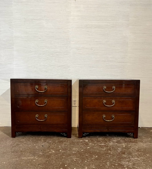 Pair of Fretwork Chests by Winston's Collection.