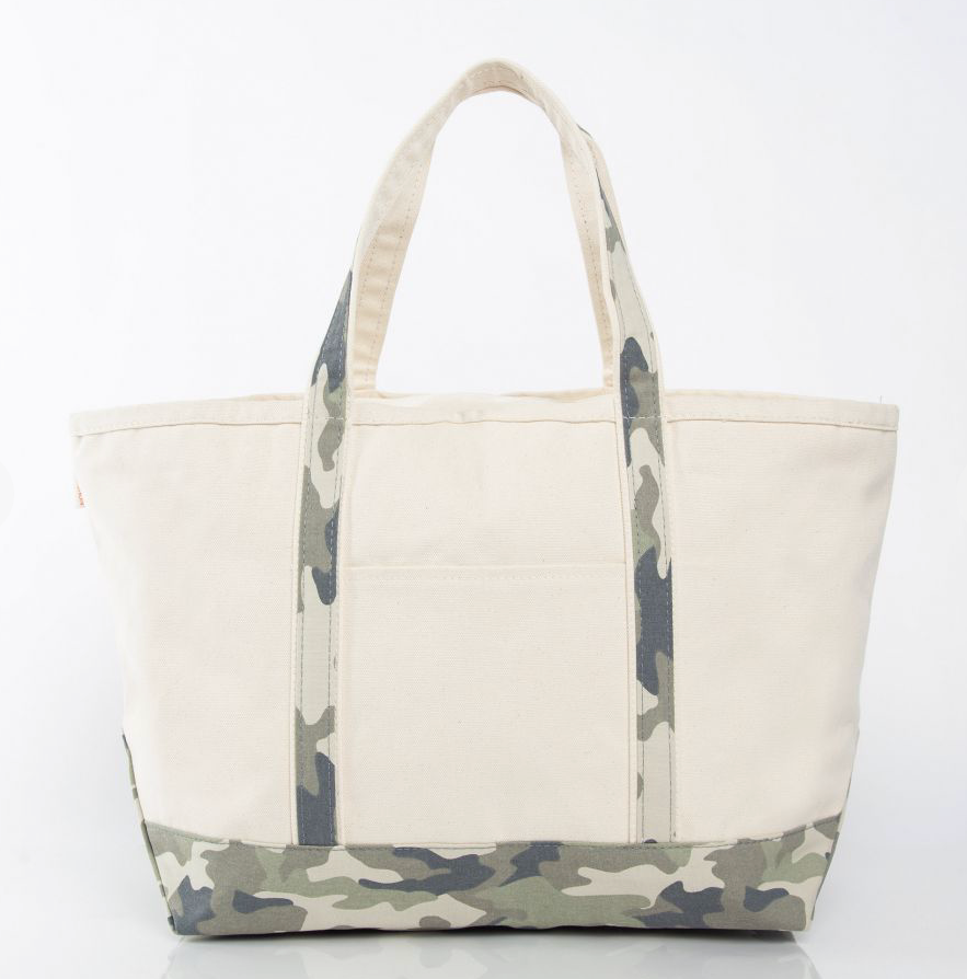Large navy boat tote by Winston's Collection