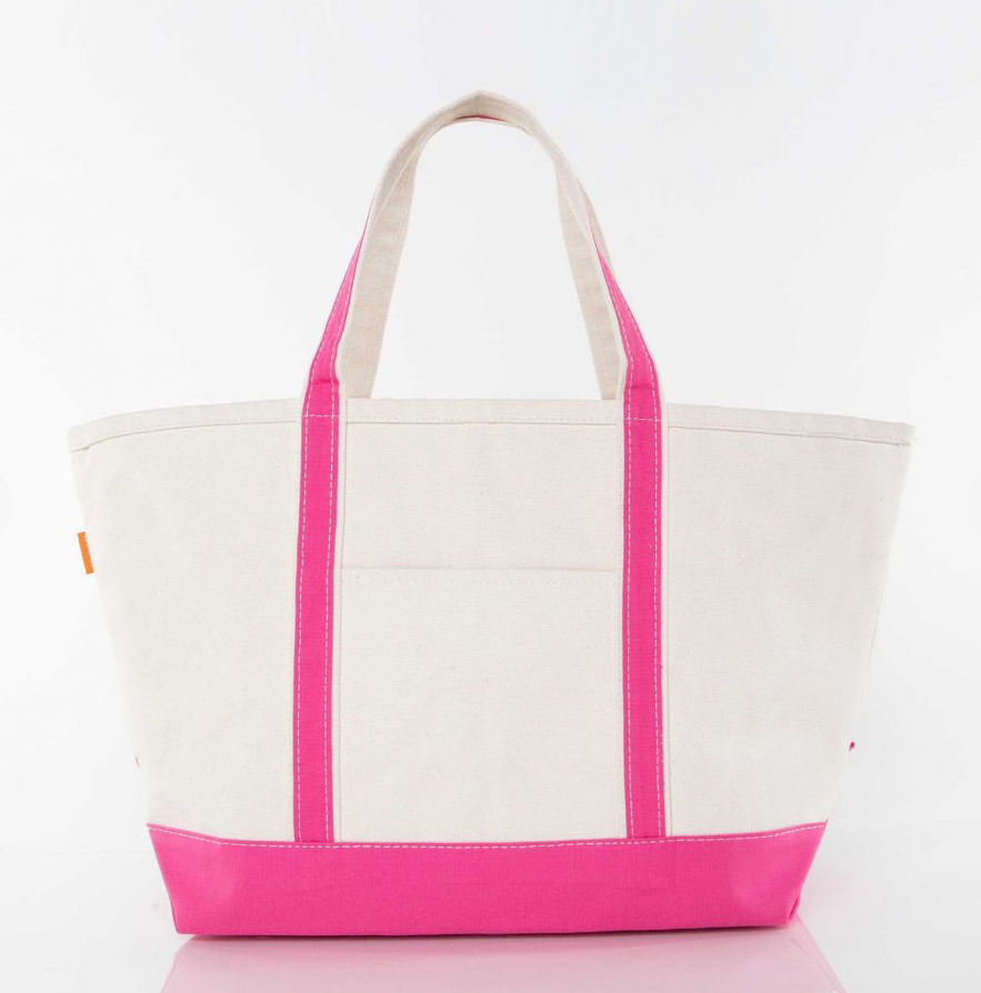 Large hot pink boat tote by Winston's Collection