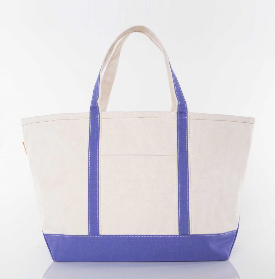 Large purple boat tote by Winston's Collection