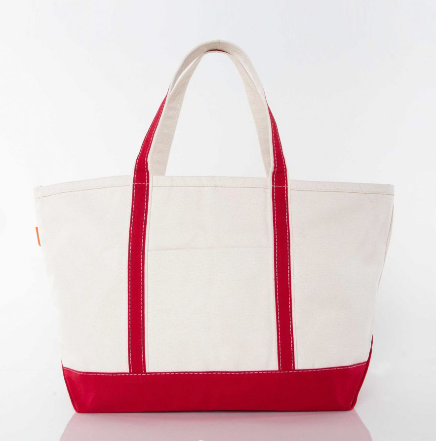 Large red boat tote by Winston's Collection