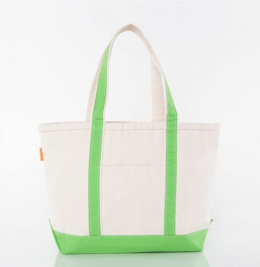 Grass green medium tote bag by Winston's Collection