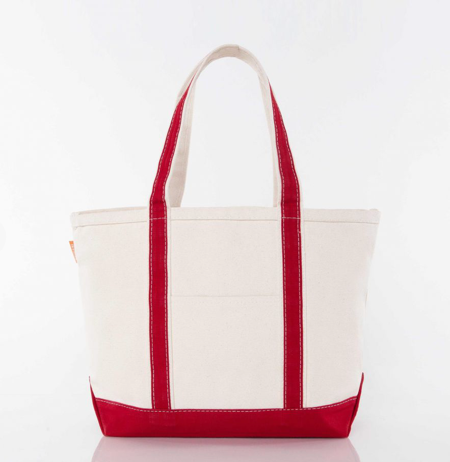 Red medium tote bag by Winston's Collection