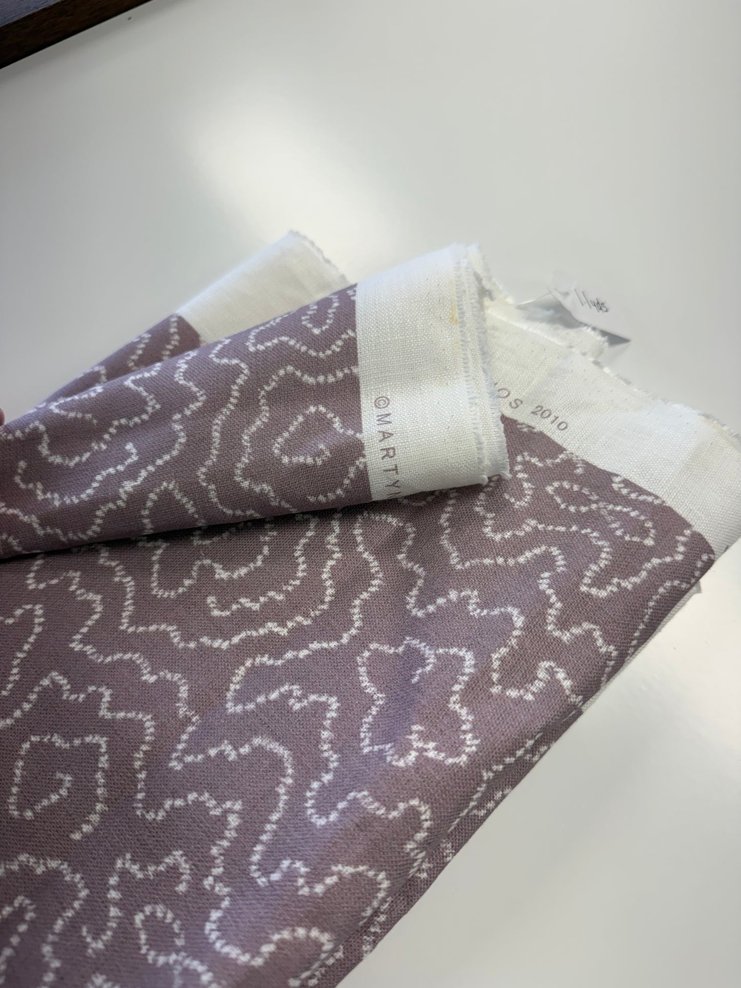 Martyn Lawrence, faux bios, purple, 1.1 yards