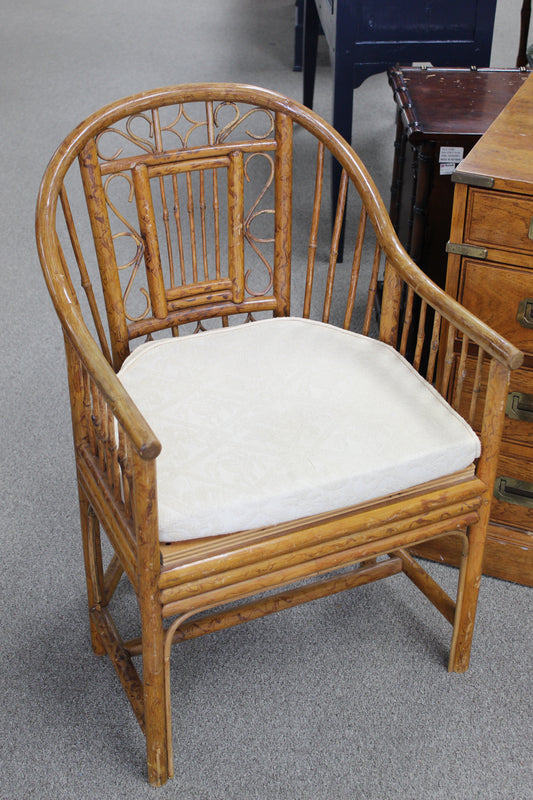 Rattan bamboo arm chair