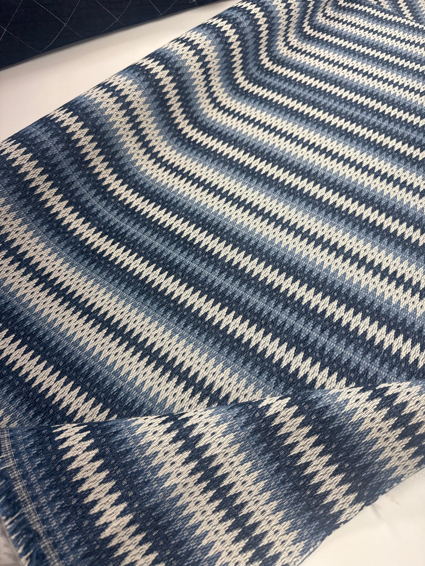 Blue fabric, 2-1/8 yards