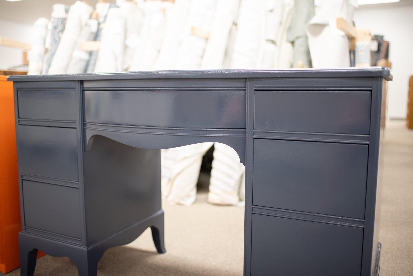 Hale navy lacquered desk