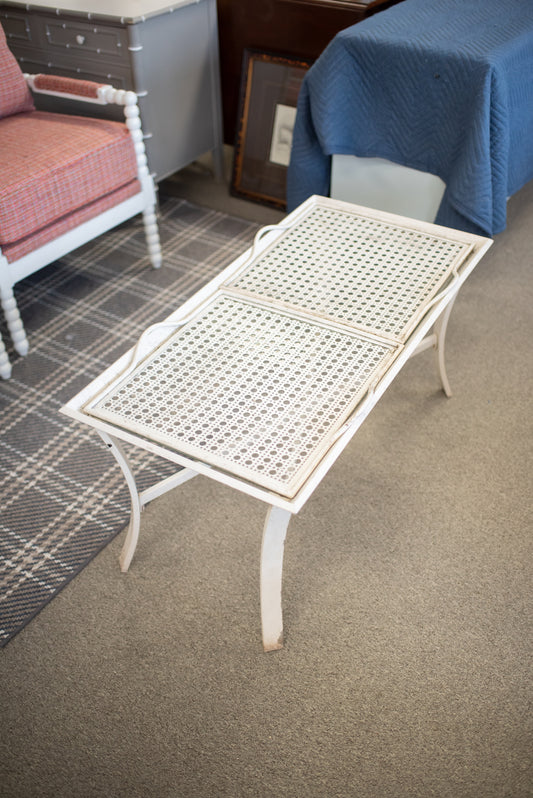 Cane metal indoor/outdoor Coffee Table