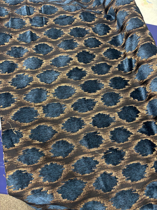 Zoffany, ikat spot fabric, 1 yard