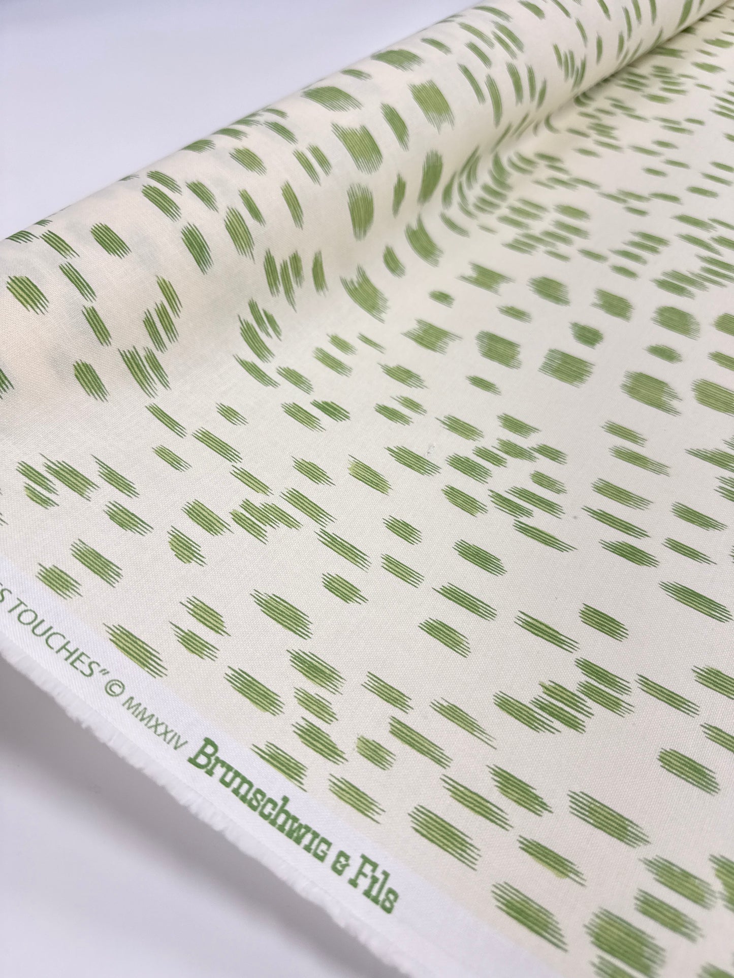Brunschwig & Fils, Les Touches, green, 3 yards