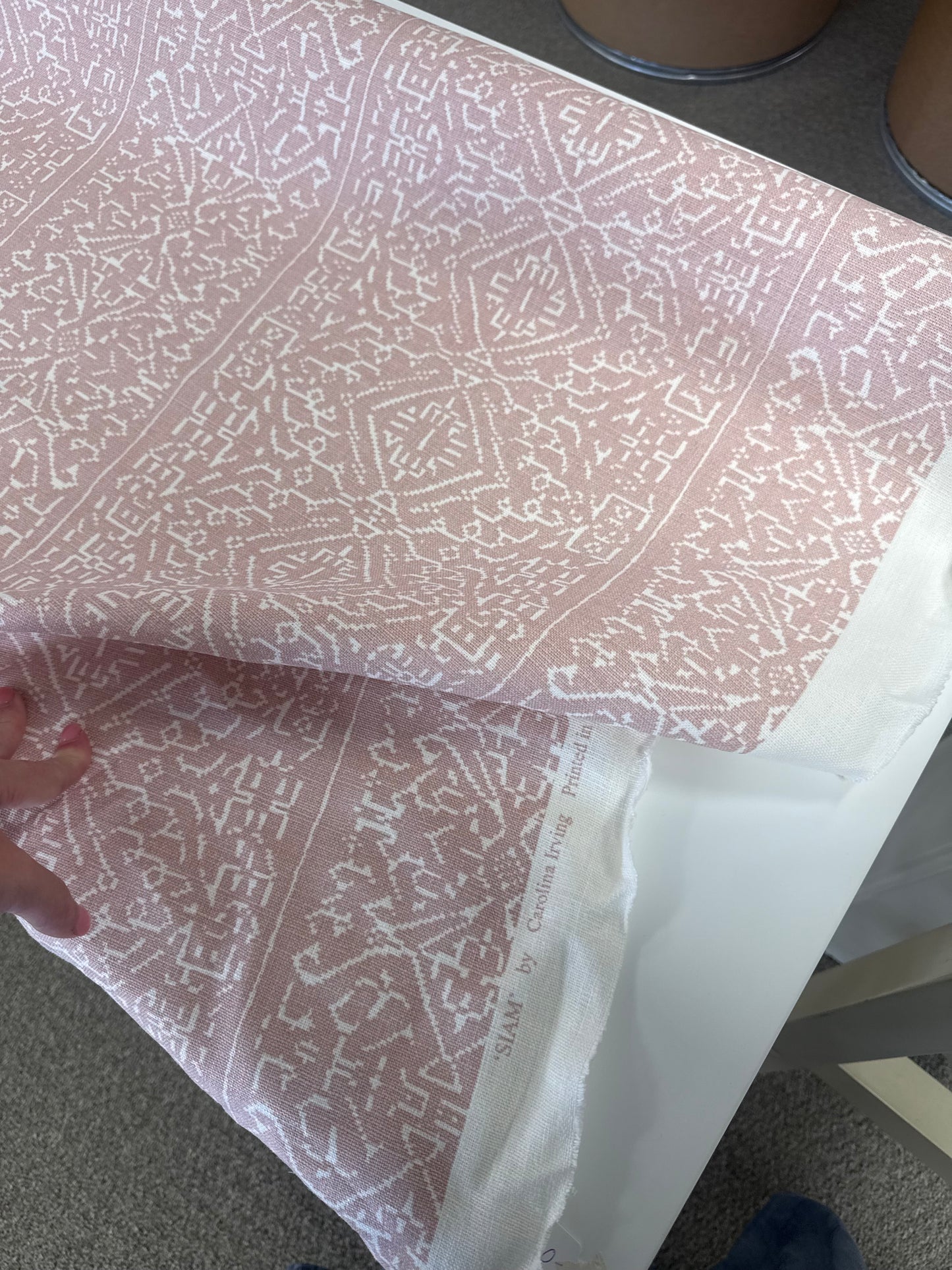 Carolina Irving, Siam, pink, 2.5 yards,  $200