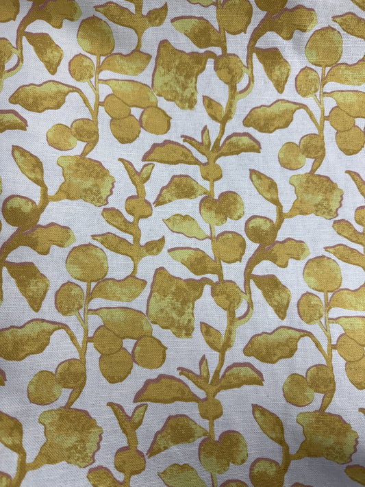 Marvic, textiles, capri (yellow and pink) 1.75 yards