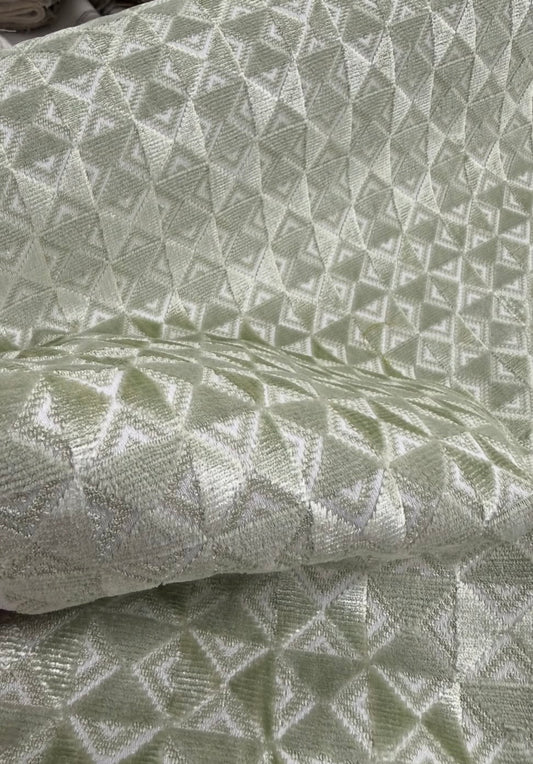Scalamandre, parlor velvet, green by the yard