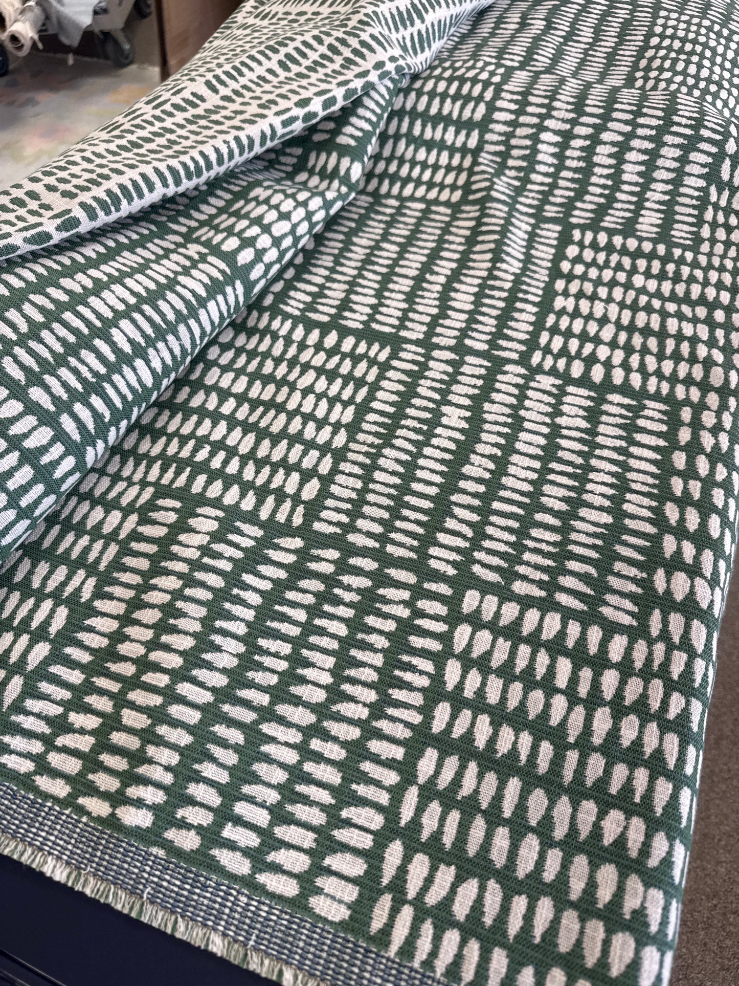 Sister Parish, Albert Performance Fabric (Reversible) Spruce 2.8 yards