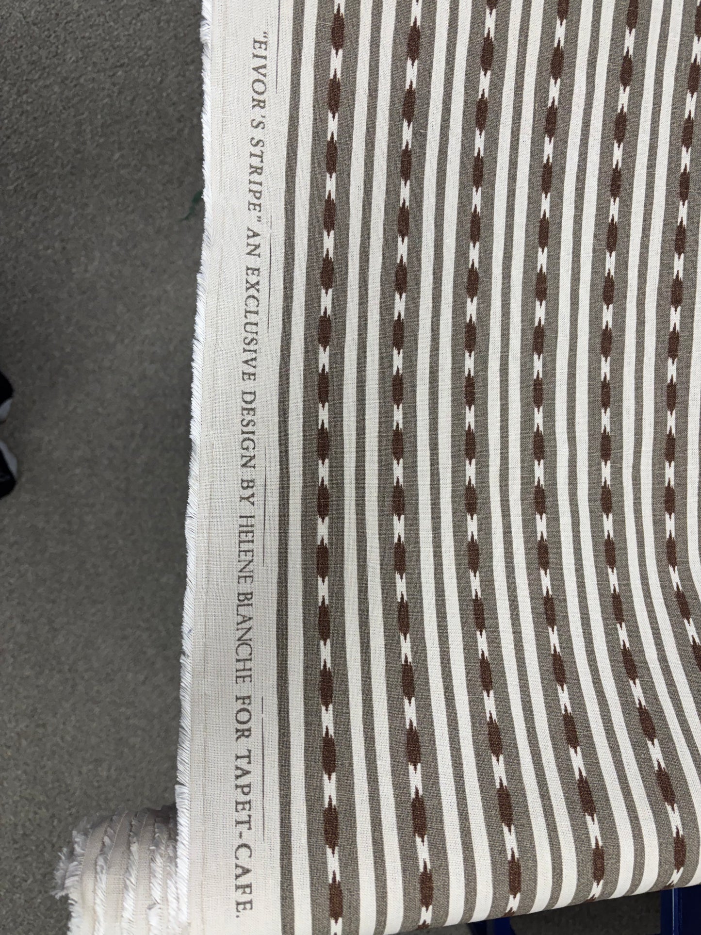 Helene Blanche Eivor's Stripe, brown, 2-1/8 yards