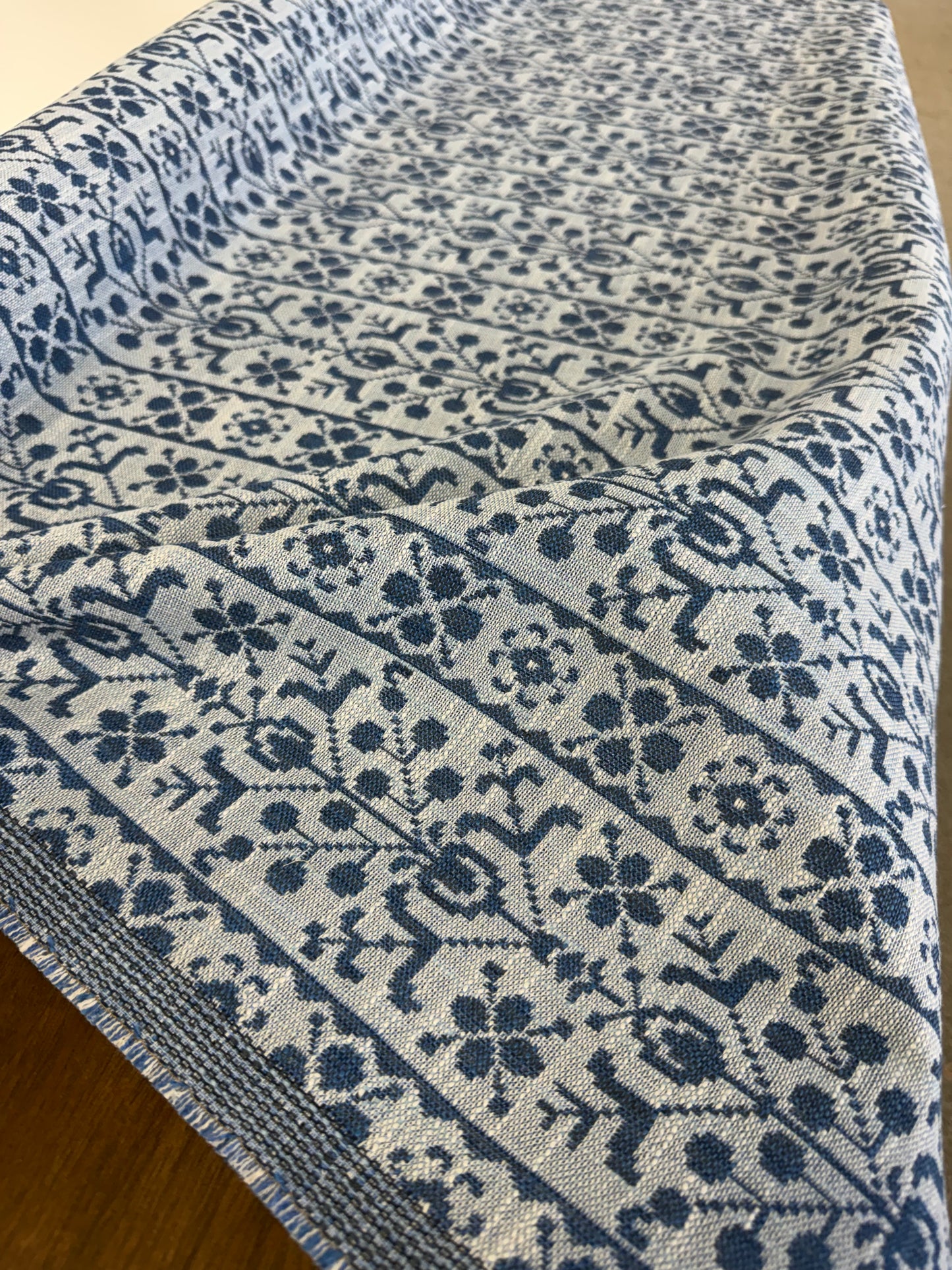 Sister Parrish, Georgina Performance Fabric, blue, 2.4 yards
