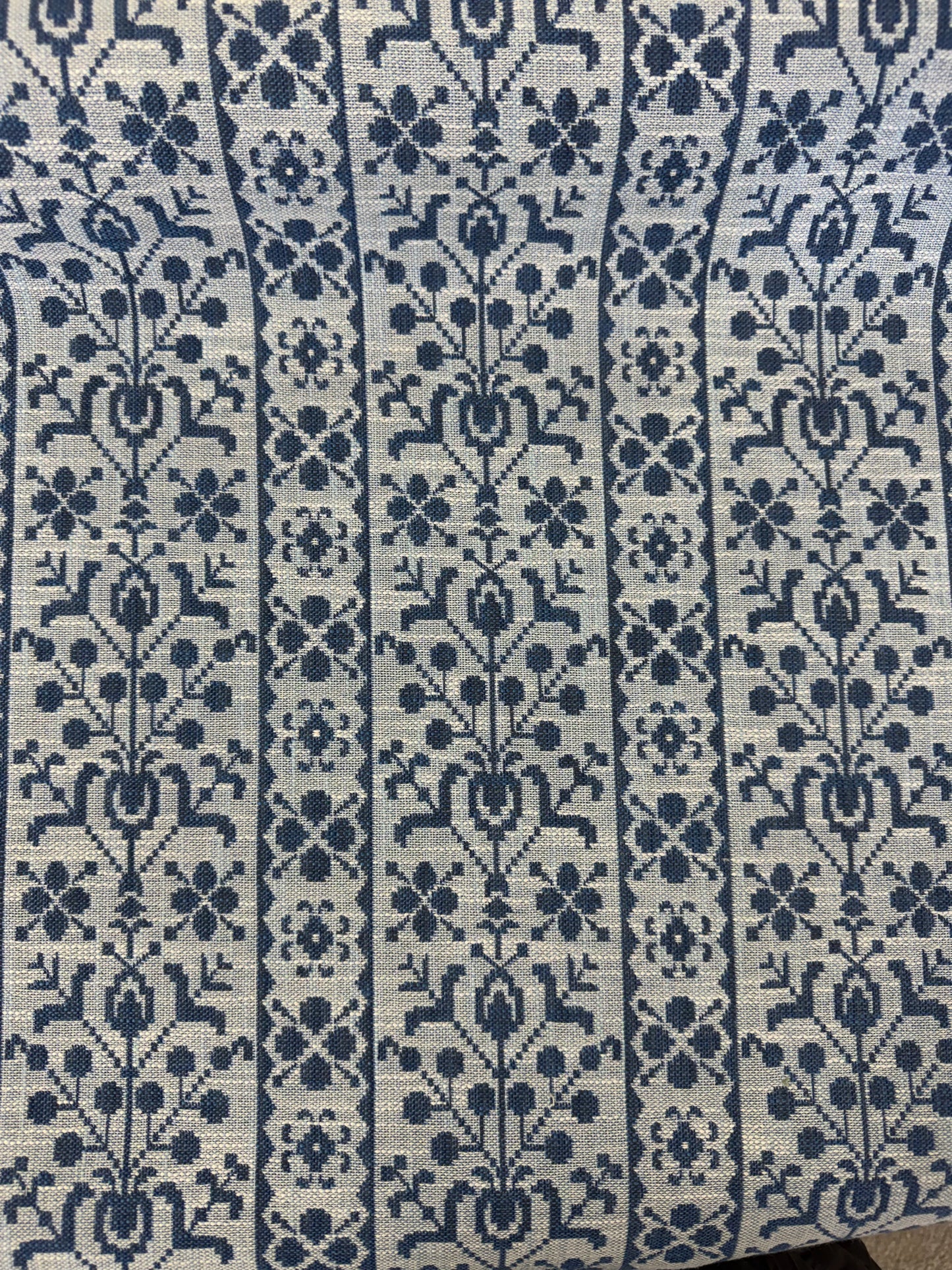 Sister Parrish, Georgina Performance Fabric, blue, 2.4 yards