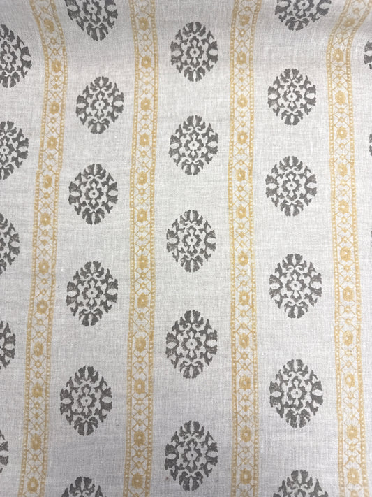 GP & J Baker Alma Ochre/Mole, 1 yard