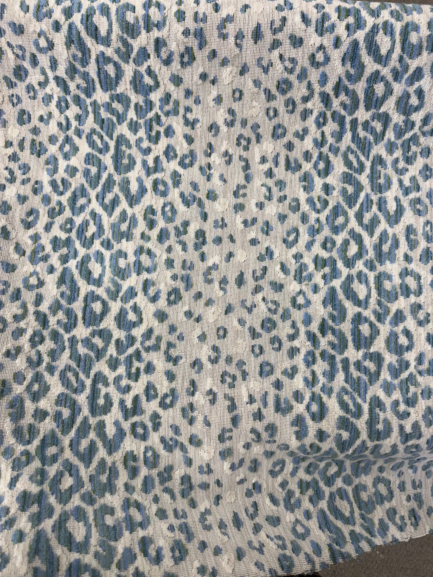 Blue and Green animal print 1.7 Yards