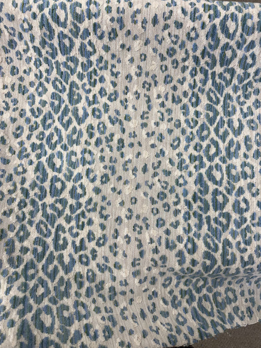 Blue and Green animal print 1.7 Yards