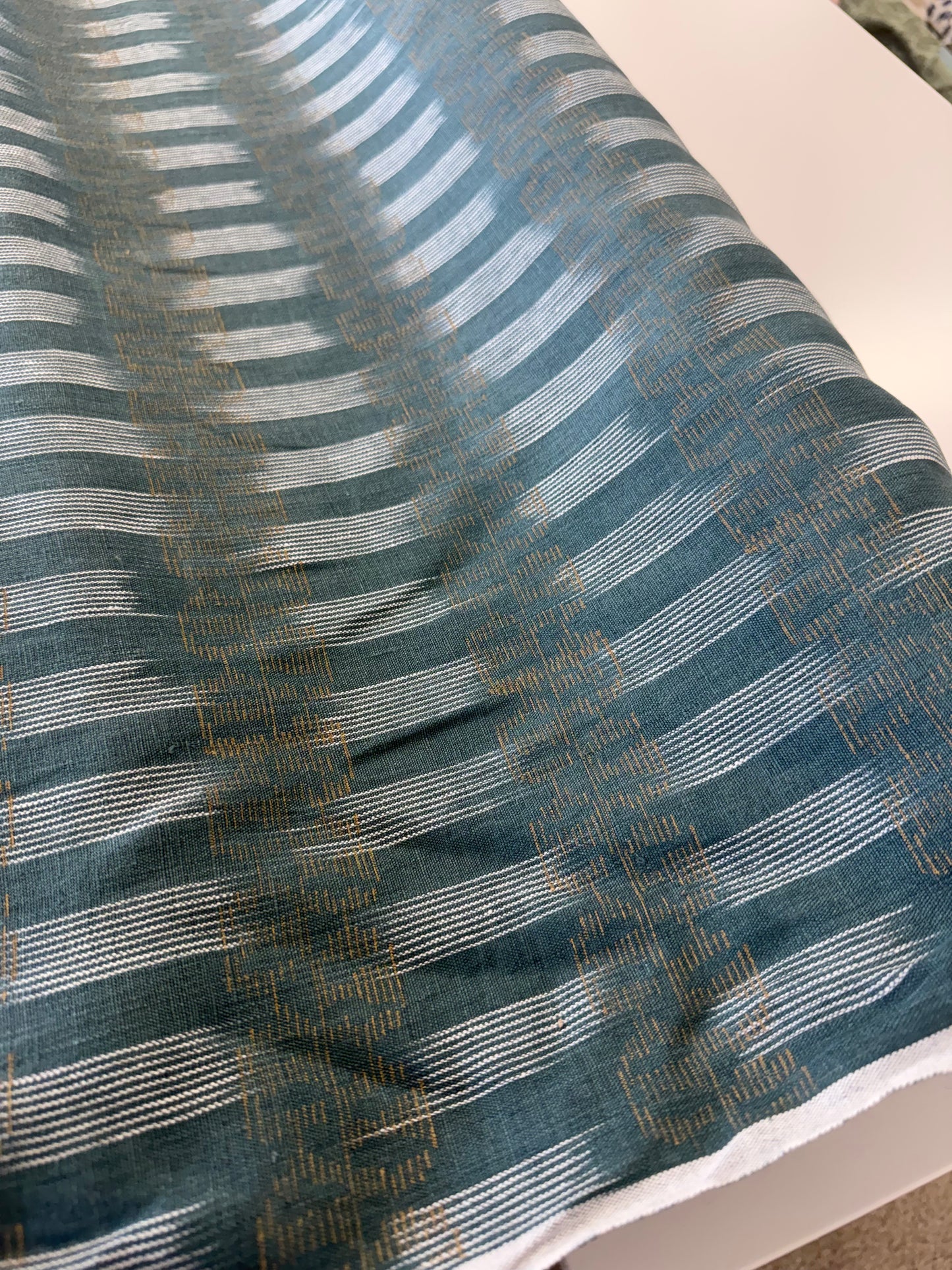 Rose Tarlow, KASURI BLOCK PRINT WATER LILY, 5.5 yards