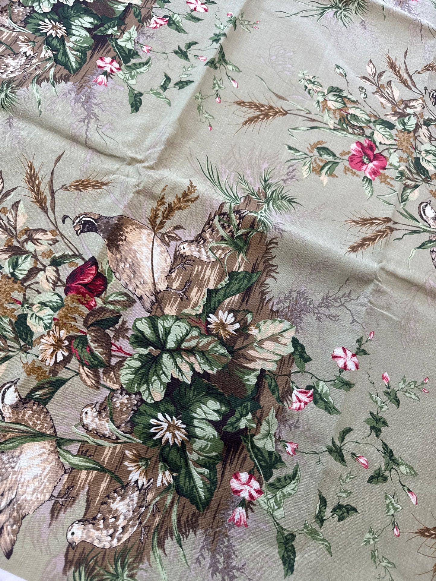 Scalamandre Edwin's, Covey Linen Print, by the yard