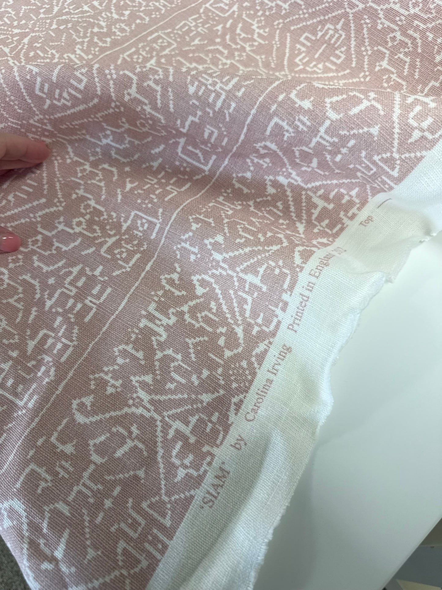 Carolina Irving, Siam, pink, 2.5 yards,  $200