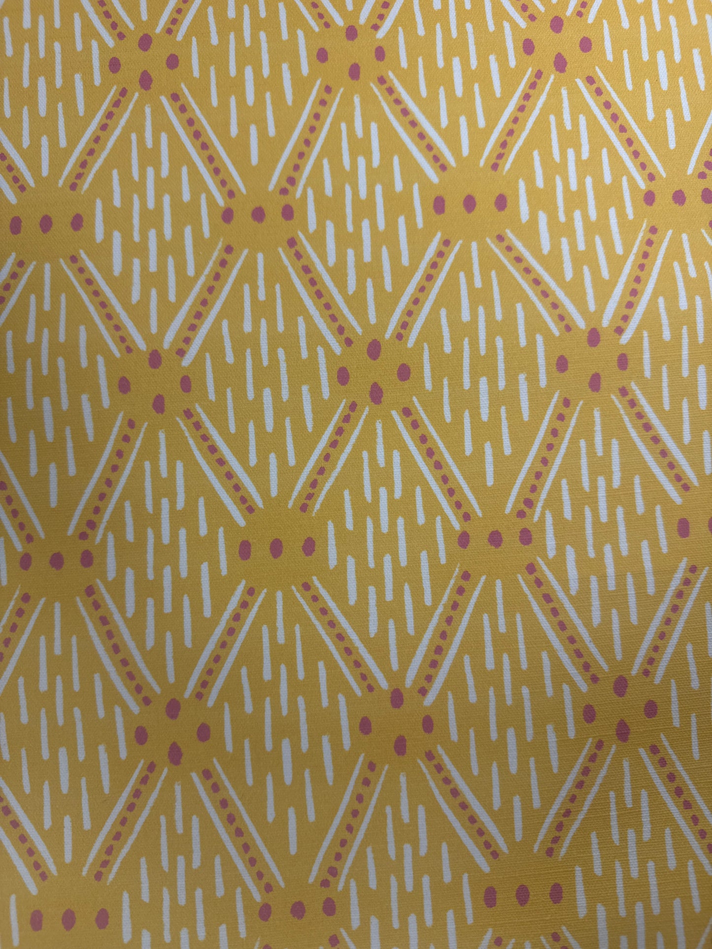 Yellow and Pink fabric, by the yard