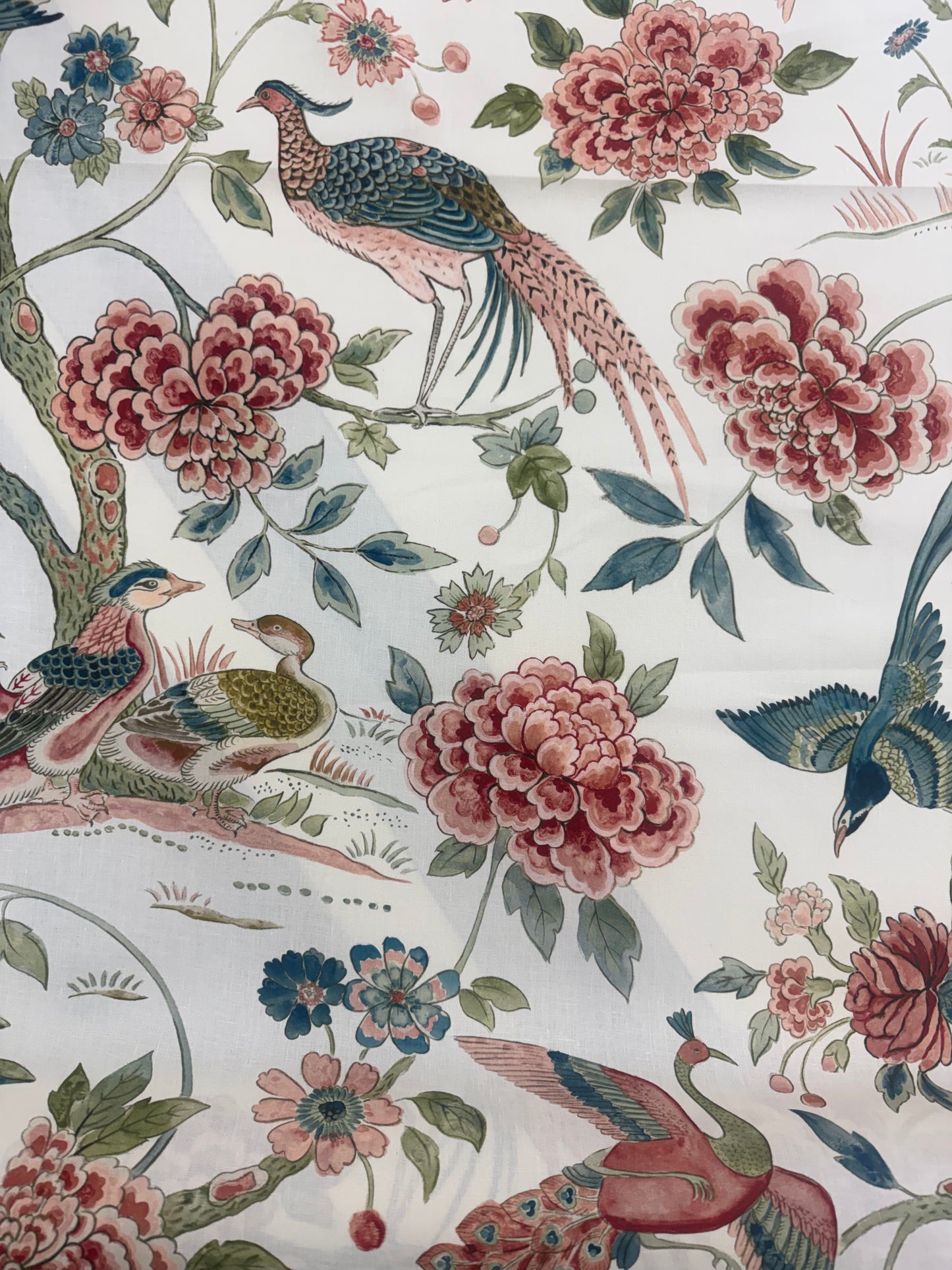 Sanderson Indienne Peacocks, BY THE YARD