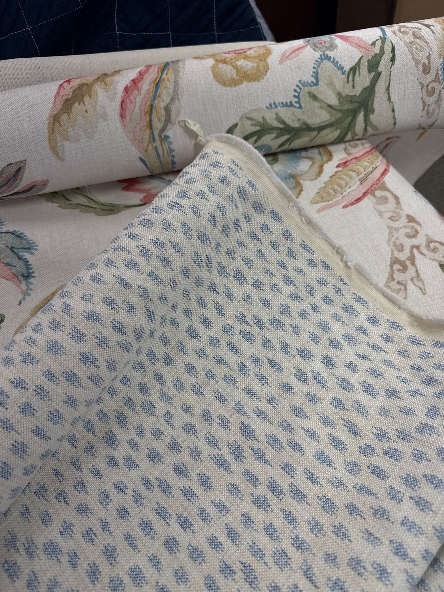Lee Jofa Kemble Sky, reversible,  1.8 yards