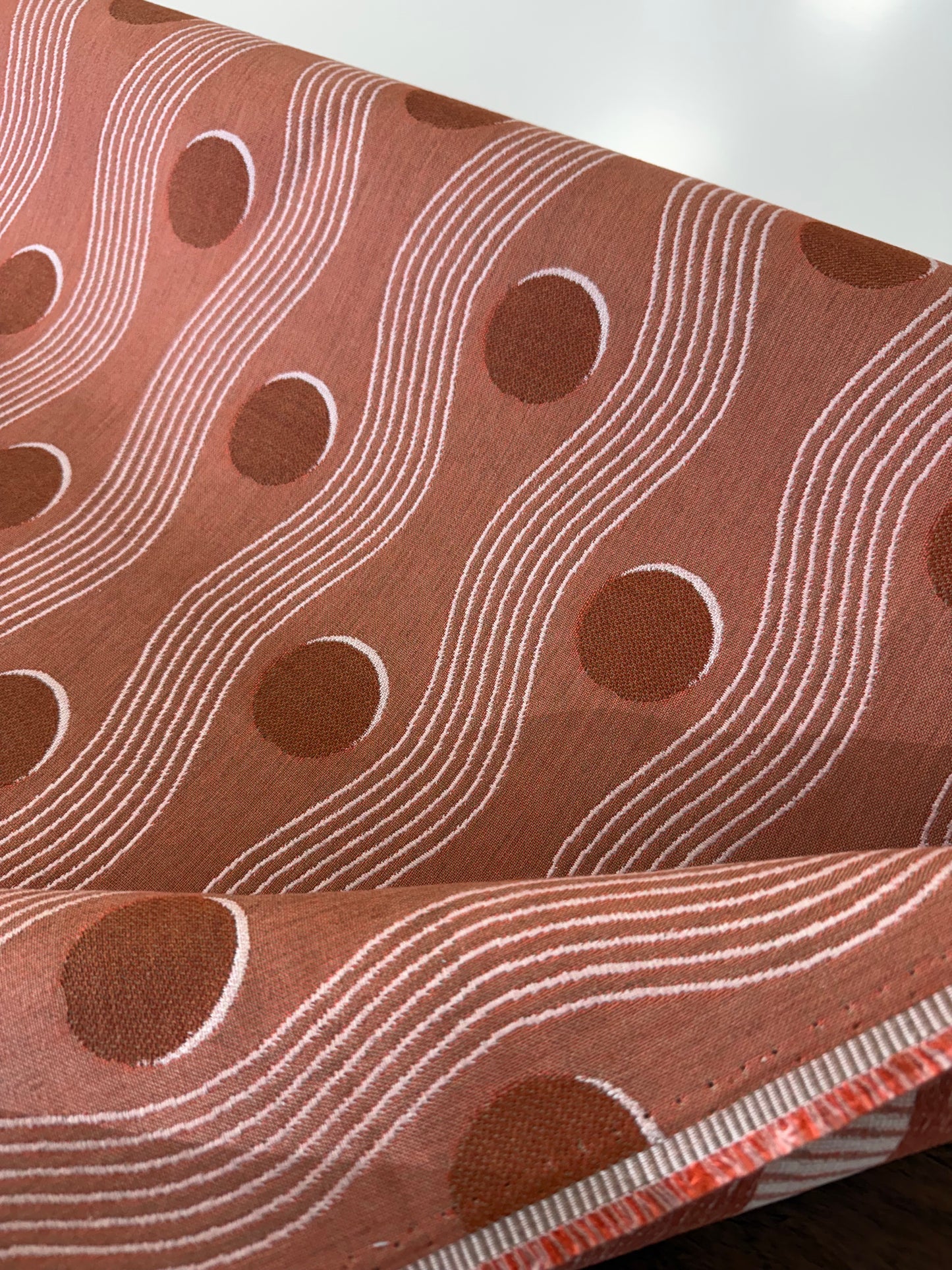 Sunbrella, indoor outdoor, Juggle Terracotta, 2 yards, $160