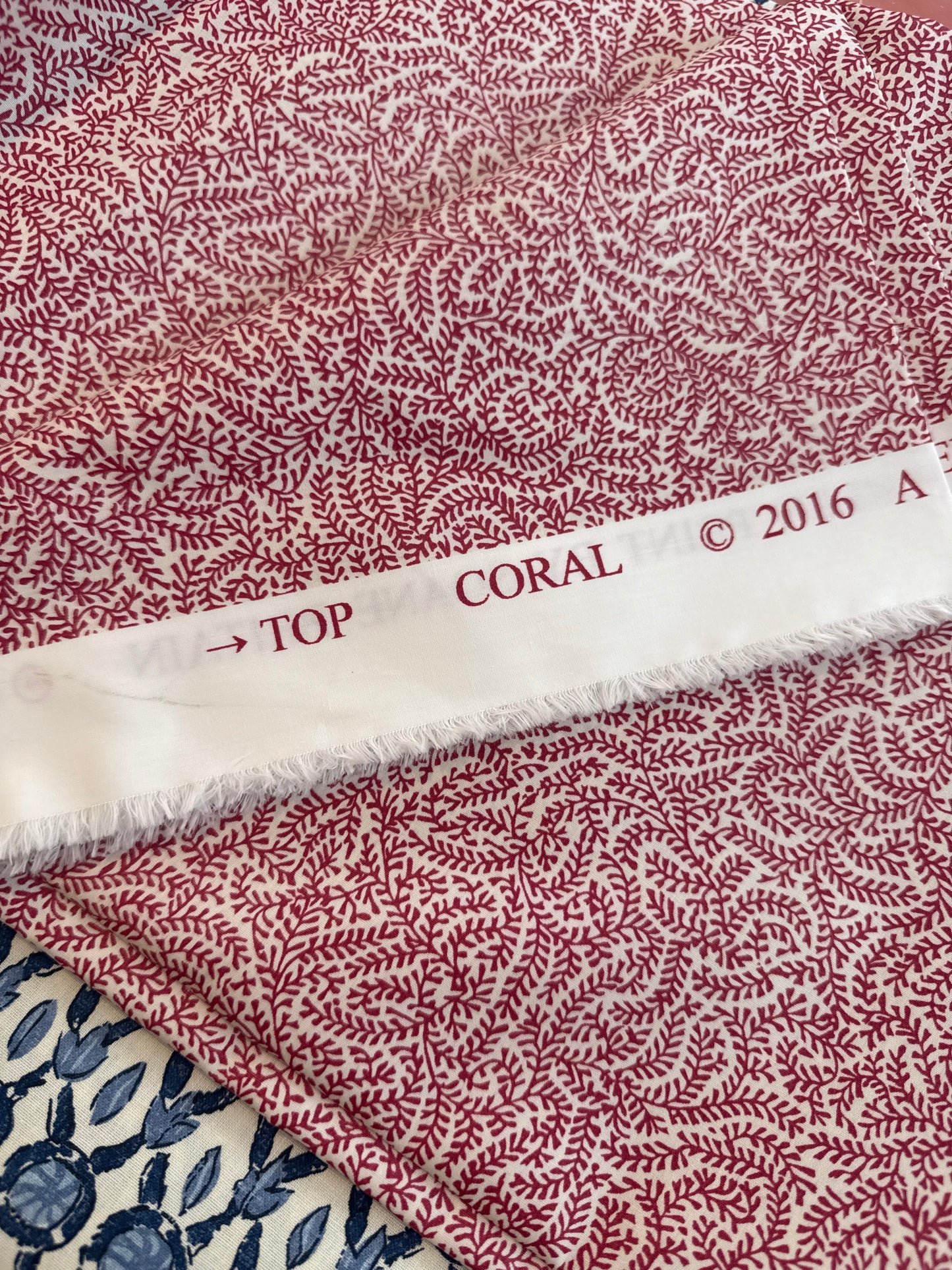 Soane Britain, coral pink, 2.1 yards